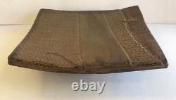 Vintage Mid Century Modern Studio Pottery Ceramic Brown Signed Park Parks