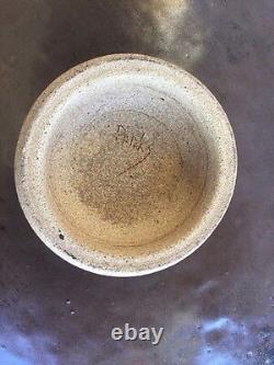 Vintage Mid Century Modern Studio Pottery Ceramic Brown Signed Park Parks