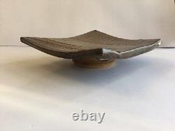 Vintage Mid Century Modern Studio Pottery Ceramic Brown Signed Park Parks