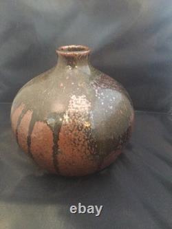 Vintage Mid Century Modern Studio Pottery Cleveland Ohio Signed Evans'67