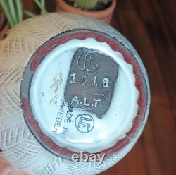 Vintage Mid Century Modern Studio Pottery Vase Signed Anna Lisa Thomson Sweden