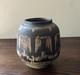 Vintage Mid Century Modern Studio Pottery Vase Signed Bernabe