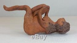Vintage Mid Century Solveig Cox Studio Pottery Nude Woman Shelf Sitter Figure