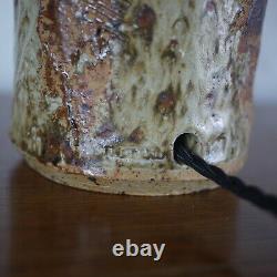 Vintage Mid Century Studio Pottery Lamp Base Abstract Brutalist Rooke Style