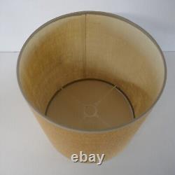Vintage Mid Century Studio Pottery Thistle table lamp & original hessian shade