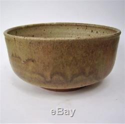 Vintage Mid Century William Wyman Studio Pottery Large 10 Bowl 1965