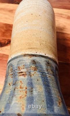 Vintage Mid Century Zappa Studio Pottery Lamp Colorado Speckled Blue Brown Glaze