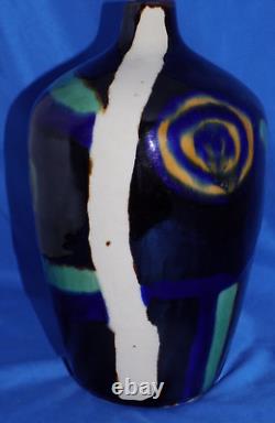 Vintage Mid-century Modern Pottery Studio Vase Signed