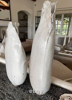 Vintage Mid century Modernist Studio Ellen Phillips Art Pottery Vases Sculptures