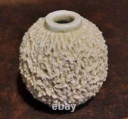 Vintage Midcentury Rorstrand Sweden By Gunner Nylund Chamotte Vase, White