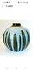 Vintage Millie Firak Speckled Drip Glaze Pottery Melon Weed Vase, Signed