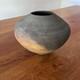 Vintage Modern Raku Art Studio Pottery Boyd 1998 Iridescent Black Vase 7 Tall