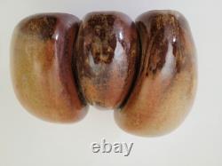 Vintage Modern Sasha MAKOVKIN Studio Art Pottery Triple Vase California USA