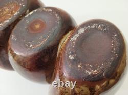 Vintage Modern Sasha MAKOVKIN Studio Art Pottery Triple Vase California USA