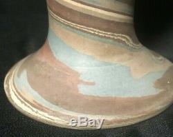 Vintage NILOAK 8.25 Tall Vase Mission Swirl Studio Art Pottery