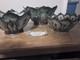 Vintage Nancy Finesilver Studio Pottery Nesting Bowls