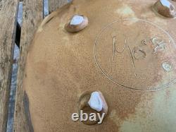 Vintage Neil Moss Studio Pottery Curved Plate Earth Tones Nice Signed