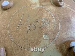 Vintage Neil Moss Studio Pottery Curved Plate Earth Tones Nice Signed