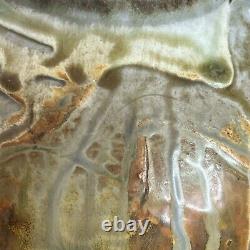 Vintage Neil Moss Studio Pottery Large Teapot Lid Handle Made in Calif USA 1989