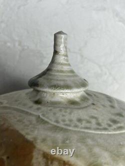 Vintage Neil Moss Studio Pottery Lidded Vessel Made in Calif USA Pot