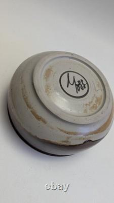 Vintage Neil Owen Moss Signed Studio Pottery Stoneware