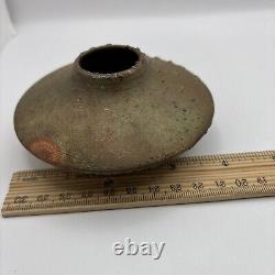 Vintage Norman Bacon Raku Glazed Studio Pottery VasesSet of 2 Signed