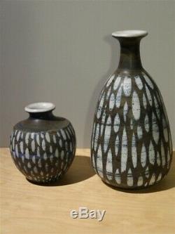 Vintage Pair of Studio Art Pottery by Ahlstrom of California Vases