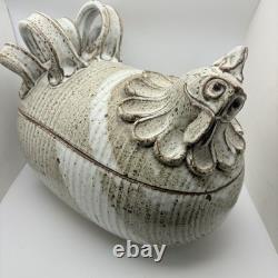 Vintage Paul Anthony Studio Pottery Chicken Cooker Sculptural Casserole Dish