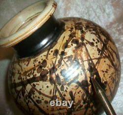 Vintage Paul Volckening Abstract Expressionist Stoneware Art Pottery Vase USA