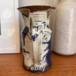 Vintage Paul Volckening Mid Century Modern Studio Pottery Vase Pitcher 1960s MCM