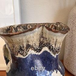 Vintage Paul Volckening Mid Century Modern Studio Pottery Vase Pitcher 1960s MCM