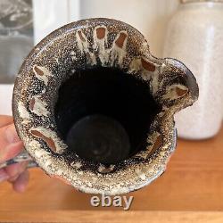 Vintage Paul Volckening Mid Century Modern Studio Pottery Vase Pitcher 1960s MCM