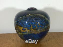 Vintage Peter Layton British Studio Art Glass Signed And Dated 1996
