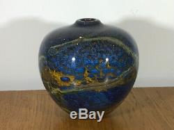 Vintage Peter Layton British Studio Art Glass Signed And Dated 1996