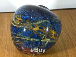 Vintage Peter Layton British Studio Art Glass Signed And Dated 1996