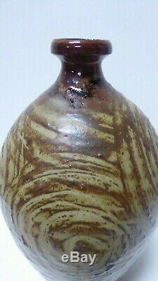 Vintage Phyl Dunn Large Vase Pot Australian Pottery Sgraffito Studio Art