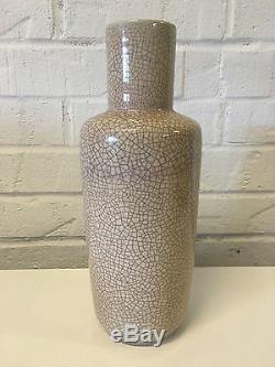 Vintage Pieter Groeneveldt Holland Studio Pottery Crackled Glaze Vase