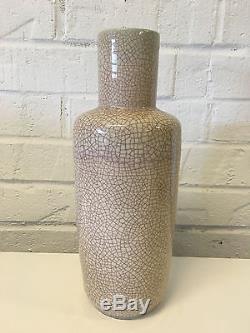 Vintage Pieter Groeneveldt Holland Studio Pottery Crackled Glaze Vase