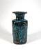 Vintage Pieter Groeneveldt vase 60s Dutch studio pottery blue fat lava brutalist