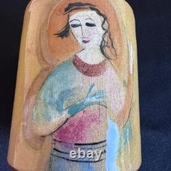 Vintage Polia Pillin California Studio Art Pottery Figural Ceramic Vase Cup MCM