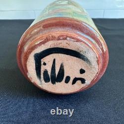Vintage Polia Pillin California Studio Art Pottery Figural Ceramic Vase Cup MCM