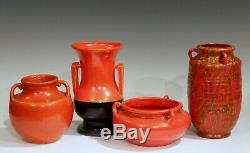 Vintage Polia Pillin Pottery Lava Sand Textured Mid Century MCM Studio Vase Lamp