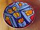 Vintage Poole Delphis Studio Pottery Charger Carol Cutler 1960s 36cm 14