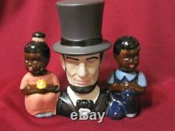 Vintage Pottery Madison Ceramic Arts Studio Abe Lincoln Salt And Pepper Shakers