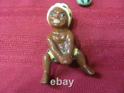 Vintage Pottery Madison Ceramic Arts Studio S & P Shakers Boy On Crocodile