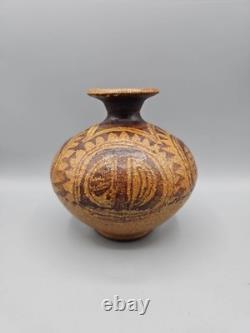 Vintage Pottery Shack Vase By Rita Singleton Abstract Brutalist