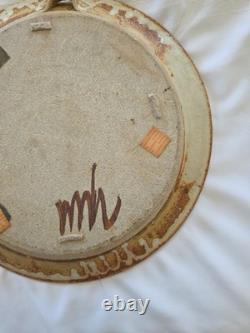 Vintage Pottery Studio MH Mason Holder Stoneware Cottagecore Home Decor
