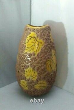 Vintage Pottery Vase GAR-RICS Ceramics Studio by Marlene Gills Reedsville WI MCM