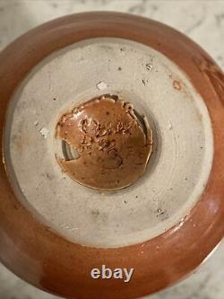 Vintage Pottery Vase Signed And Marked Dripping Glaze Studio Pottery