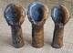 Vintage Pottery Vases Miniture Earth Tone Themed Lot Of Three